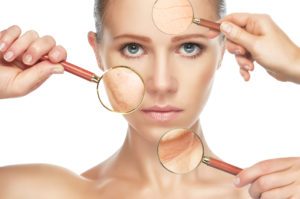 Beauty Concept Skin Aging. Anti-aging Procedures, Rejuvenation,