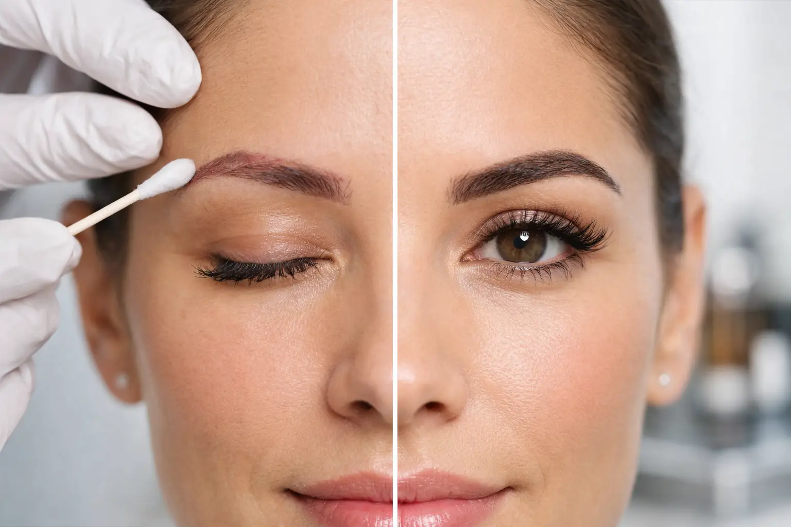 Brow Tattoo Correction Before After Results