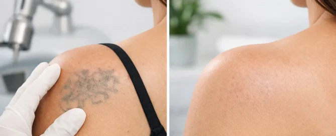 Tattoo Removal Healing Journey Example