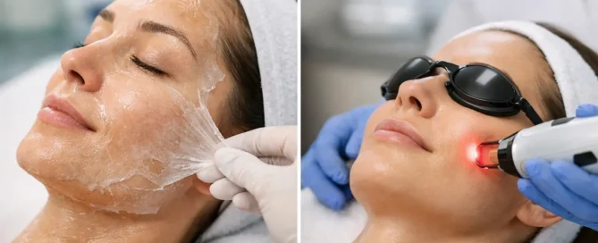 Facial Peel vs Laser Resurfacing