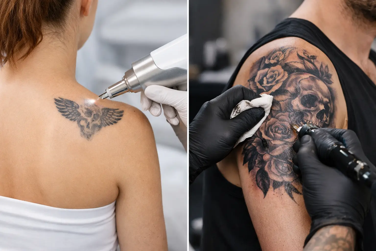 Laser Tattoo Removal vs Cover Up